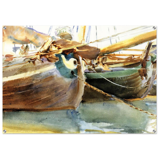 Boats, Venice - John Singer Sargent Acrylic Print - 70x100 cm / 28x40″ inches