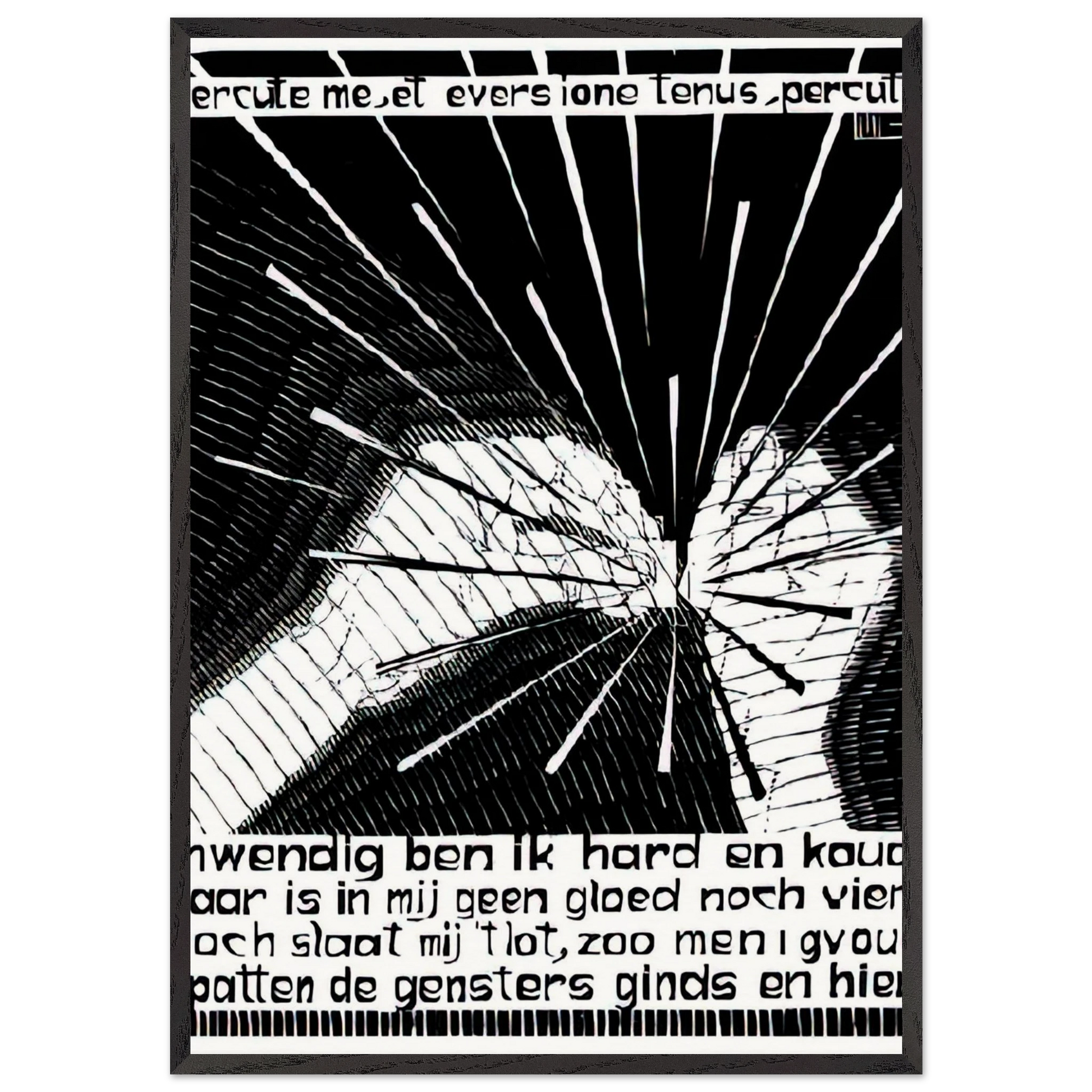 EMBLEMATA FLINT - MC Escher Framed Art Print – Black Wooden Frame - Default Title - -Framed Art Print