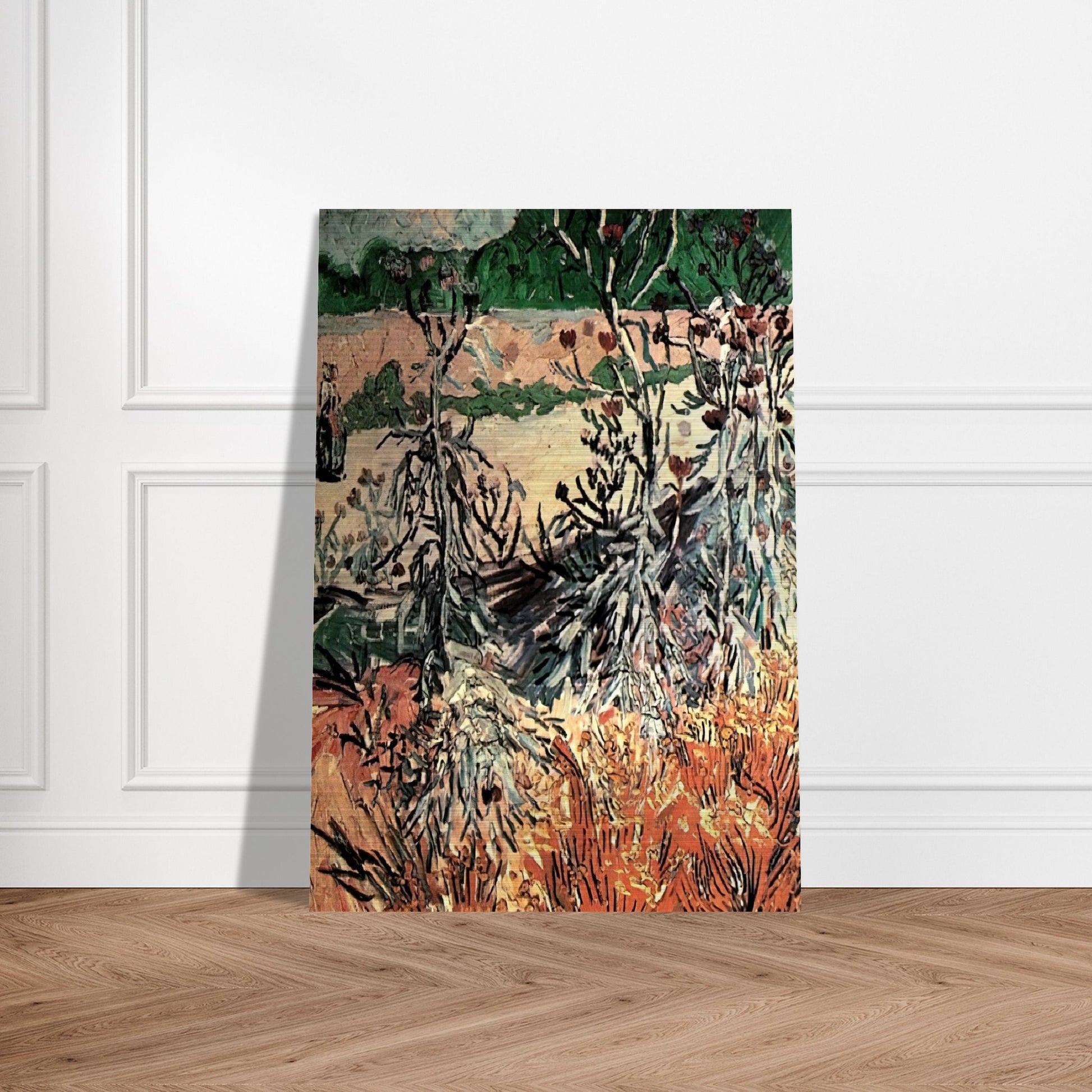 Thistles - Vincent van Gogh Brushed Aluminum Print - 70x100 cm / 28x40 inches | Vincent van Gogh Aluminum Print | Vincent van Gogh Prints
