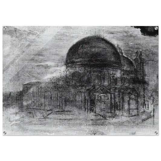 CATHEDRAL UNFINISHED - Salvador Dali Acrylic Print - 70x100 cm / 28x40″ inches | Salvador Dali Wall Art | Salvador Dali Prints