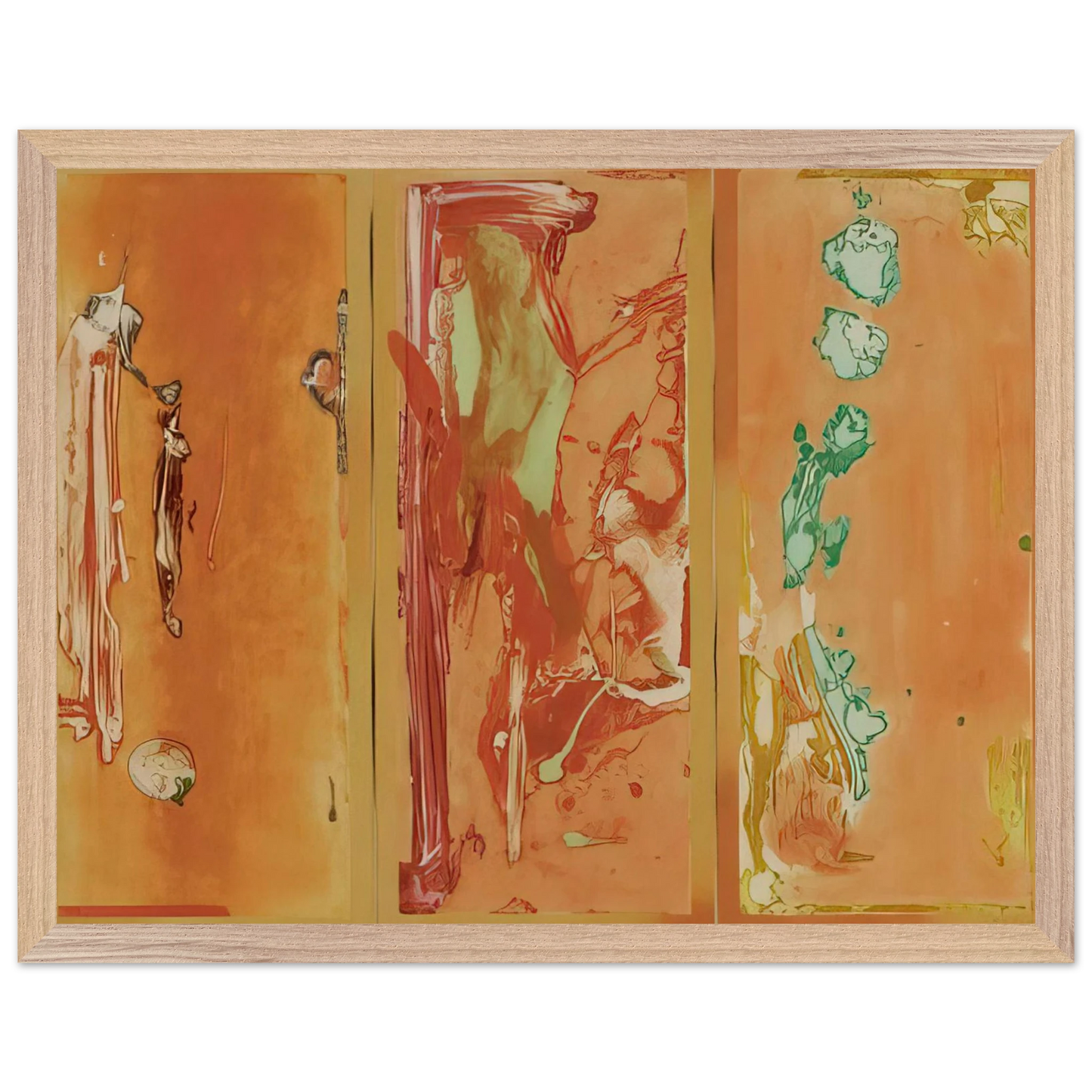 Helen Frankenthaler - Gateway - 1988 Wall art - 40x50 cm / 16x20 inches - Premium Wooden Framed Poster With Fine Art Paper - Black frame