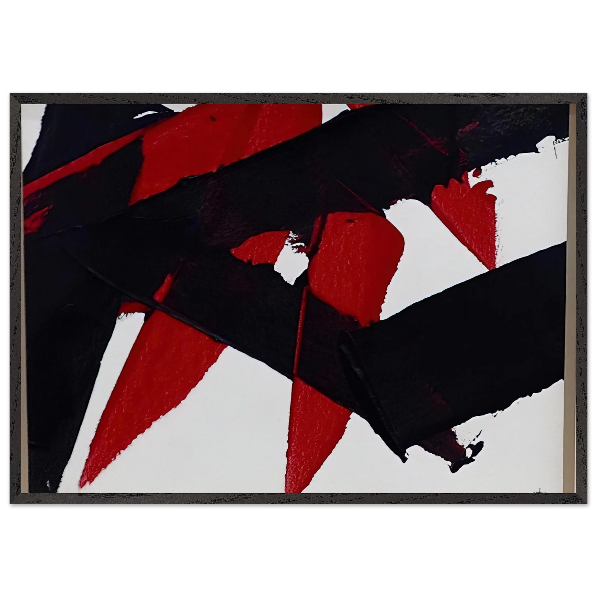 UNTITLED 2007 N3 - Luis Feito Framed Art Print – Black Wooden Frame - Default Title - -Framed Art Print