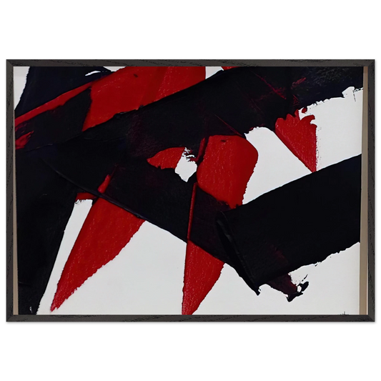 UNTITLED 2007 N3 - Luis Feito Framed Art Print – Black Wooden Frame - Default Title - -Framed Art Print