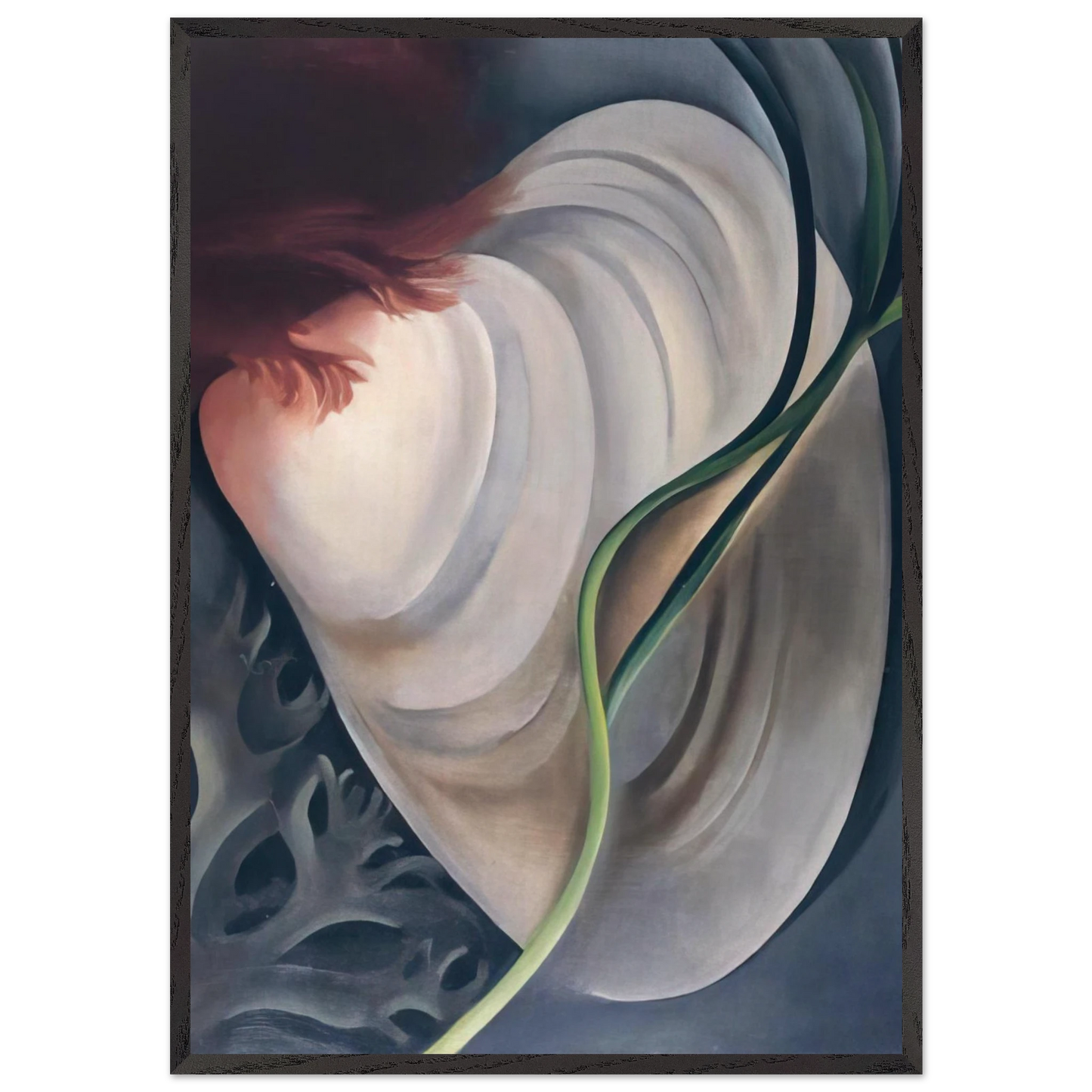 Shell No 2 - Georgia OKeeffe Framed Art Print – Black Wooden Frame - Default Title - -Framed Art Print