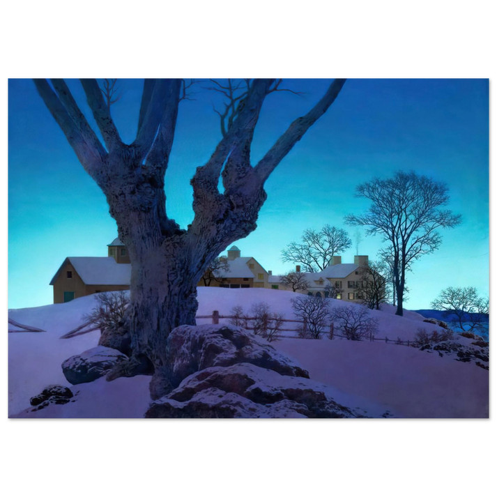 Maxfield Parrish - Hill Top Farm, Winter Wall Art – RedKalion