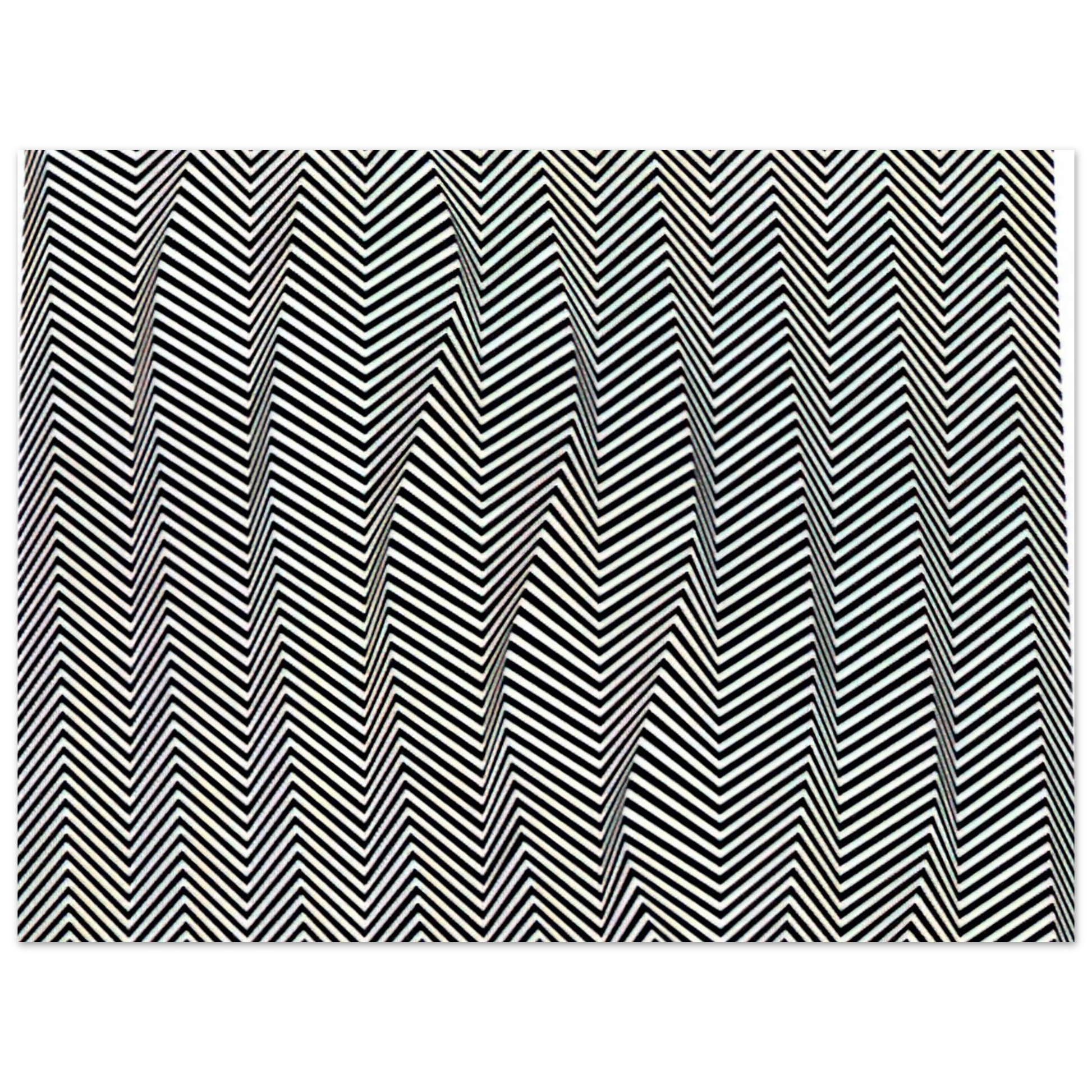 Bridget Riley - DESCENDING 1966 Fine Art Poster - Default Title