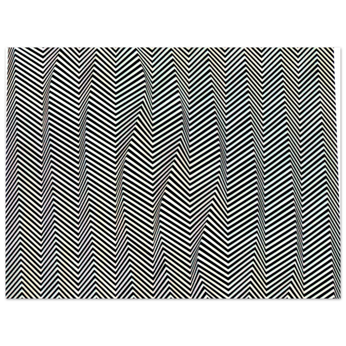 Bridget Riley - DESCENDING 1966  75x100 cm / 30x40inches Fine Art Poster