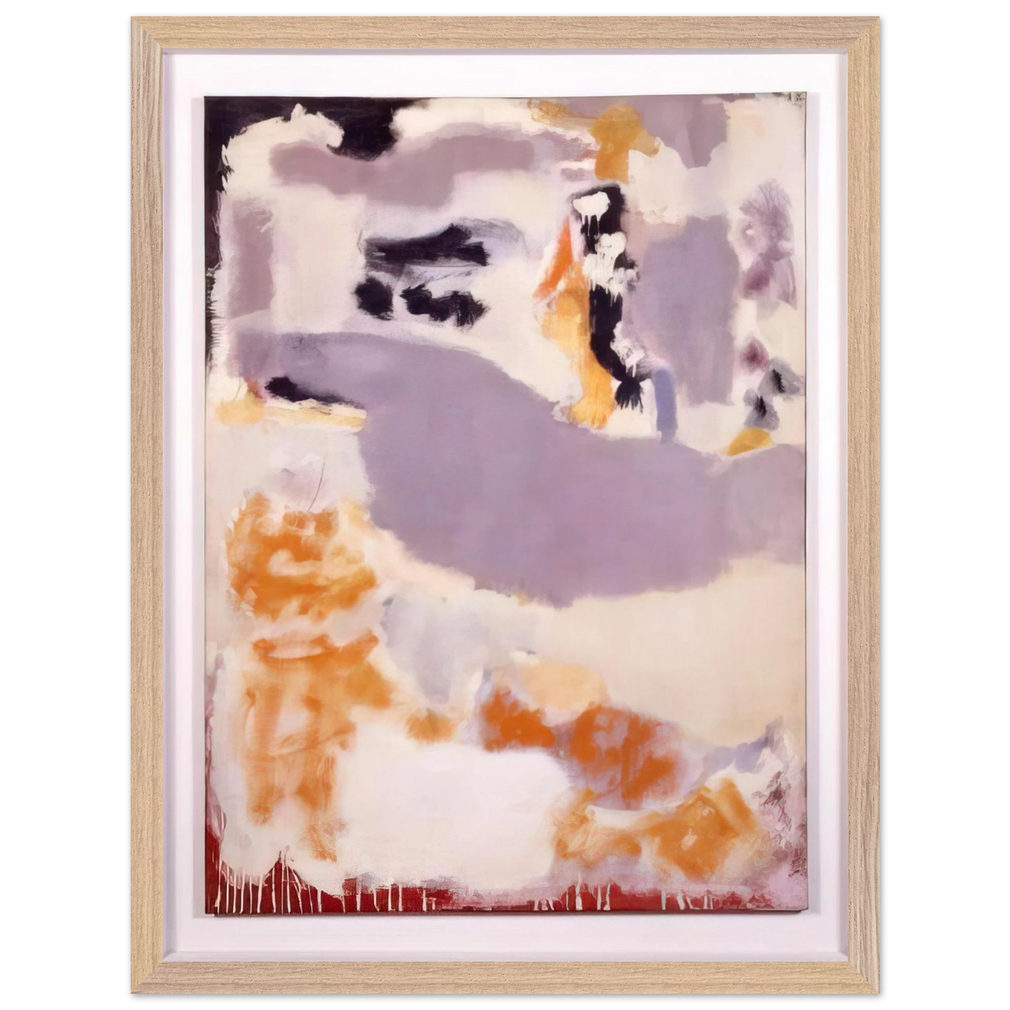 Mark Rothko - Untitled 14B - 1947 Wall Art - 30x40 cm / 12x16 inches - Premium Wooden Framed Poster With Fine Art Paper - White frame