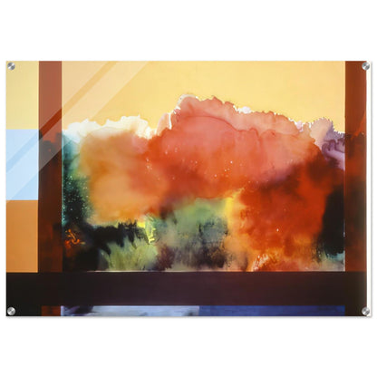 For The Gypsy and His Daughter - 1985 - Ronnie Landfield Acrylic Print - 70x100 cm / 28x40″ inches | Ronnie Landfield Wall Art | Ronnie Landfield Prints