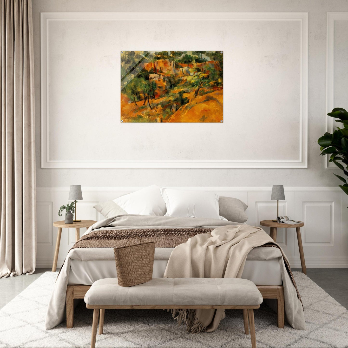 Corner of Quarry - Paul Cézanne Acrylic Print - 70x100 cm / 28x40″ inches | Paul Cézanne Wall Art | Paul Cézanne Prints