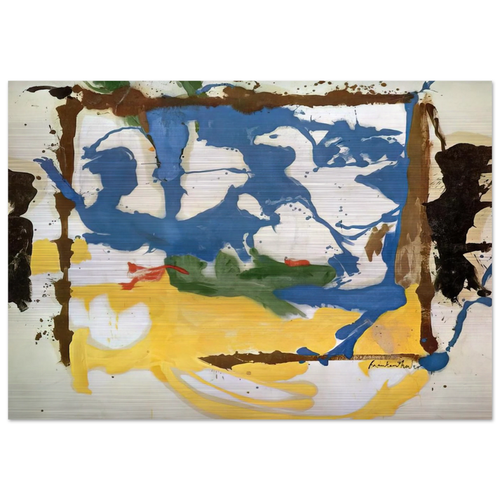 Swan Lake #2 - 1961 - Helen Frankenthaler Brushed Aluminum Print - 70x100 cm / 28x40 inches | Helen Frankenthaler Aluminum Print | Helen Frankenthaler Prints