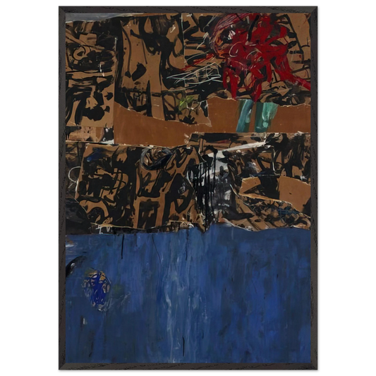 Blue Blue Blue - Allan Kaprow Framed Art Print – Black Wooden Frame - Default Title - -Framed Art Print