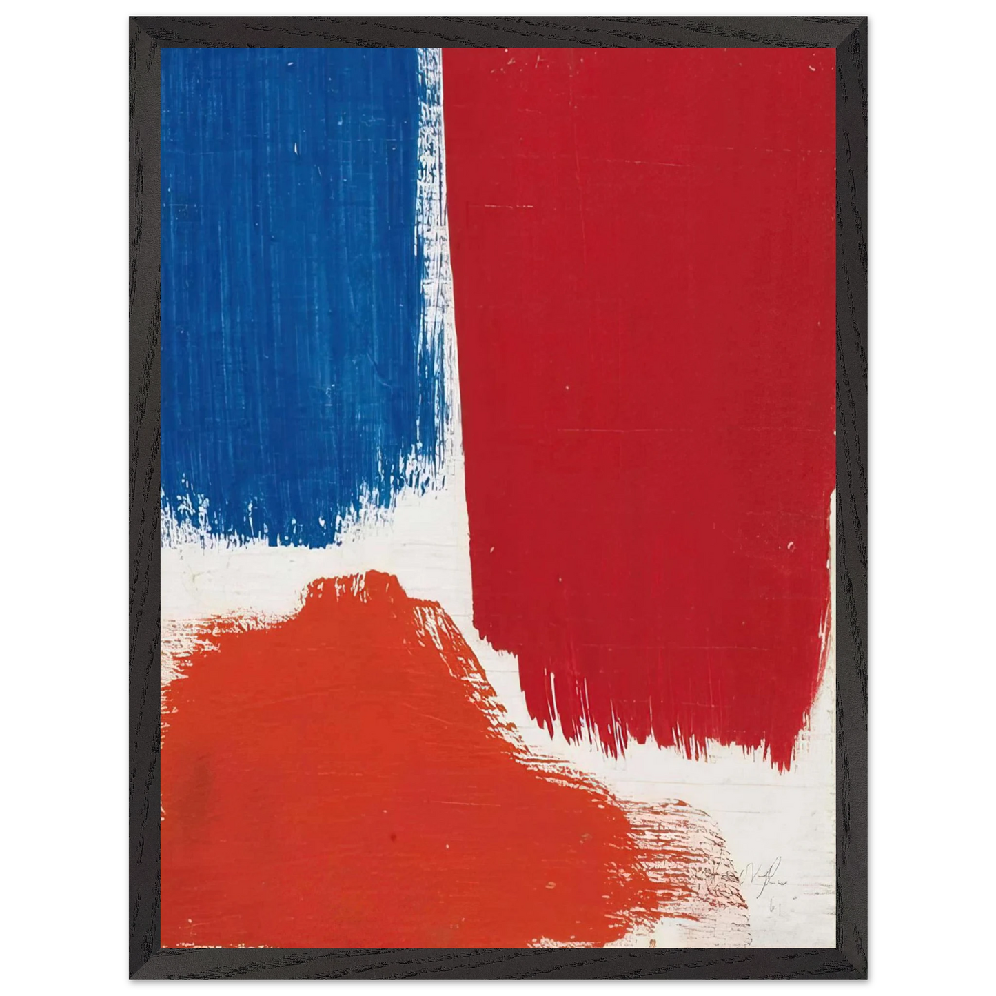 Mark Rothko - Untitled - 1961 Wall Art - 21x29.7 cm / 8x12" - Premium Wooden Framed Poster With Fine Art Paper - Black frame
