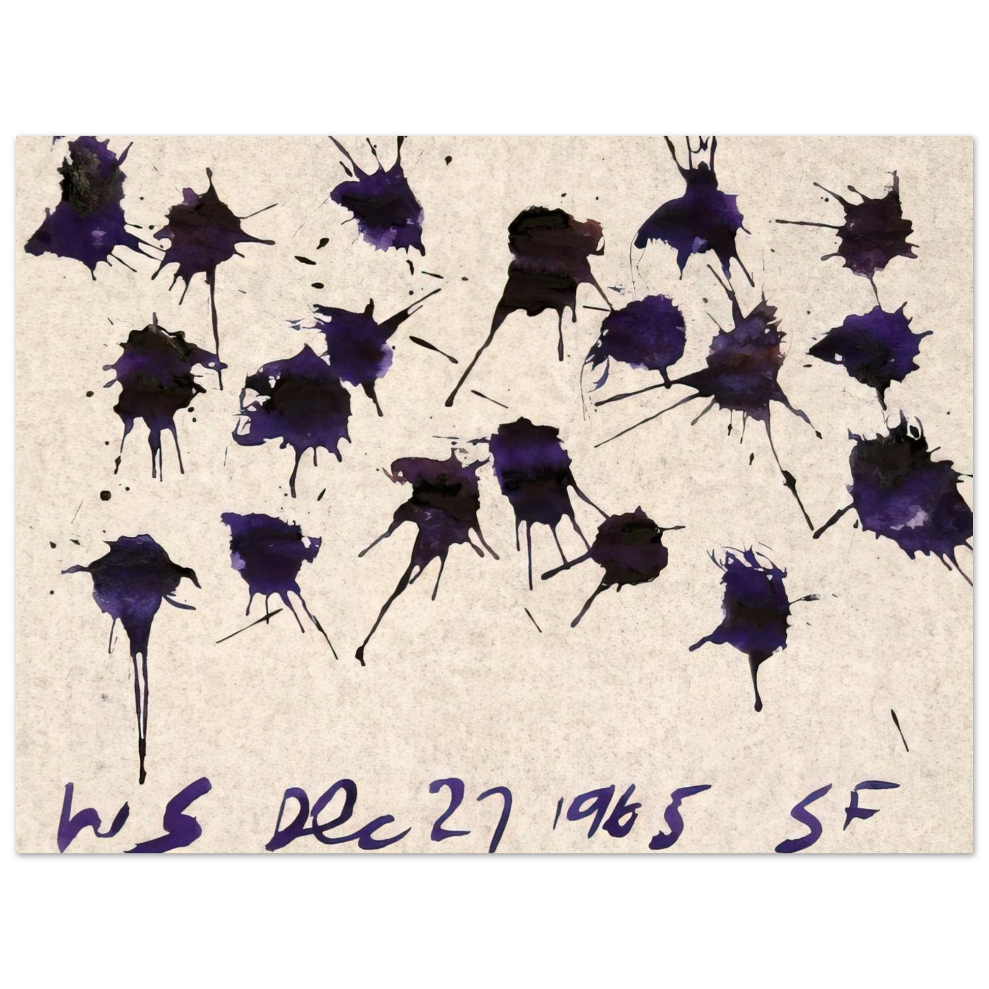 William Saroyan - WS Dec 27, 1965 SF - 1965 Fine Art Poster - Default Title