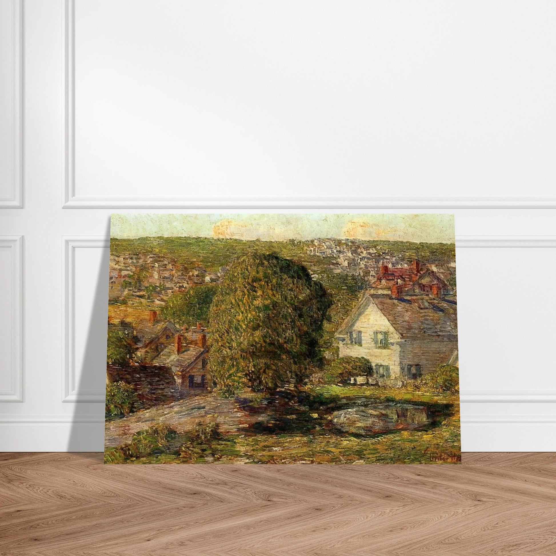 Outskirts of East Gloucester - Childe Hassam Brushed Aluminum Print - 70x100 cm / 28x40 inches | Childe Hassam Aluminum Print | Childe Hassam Prints