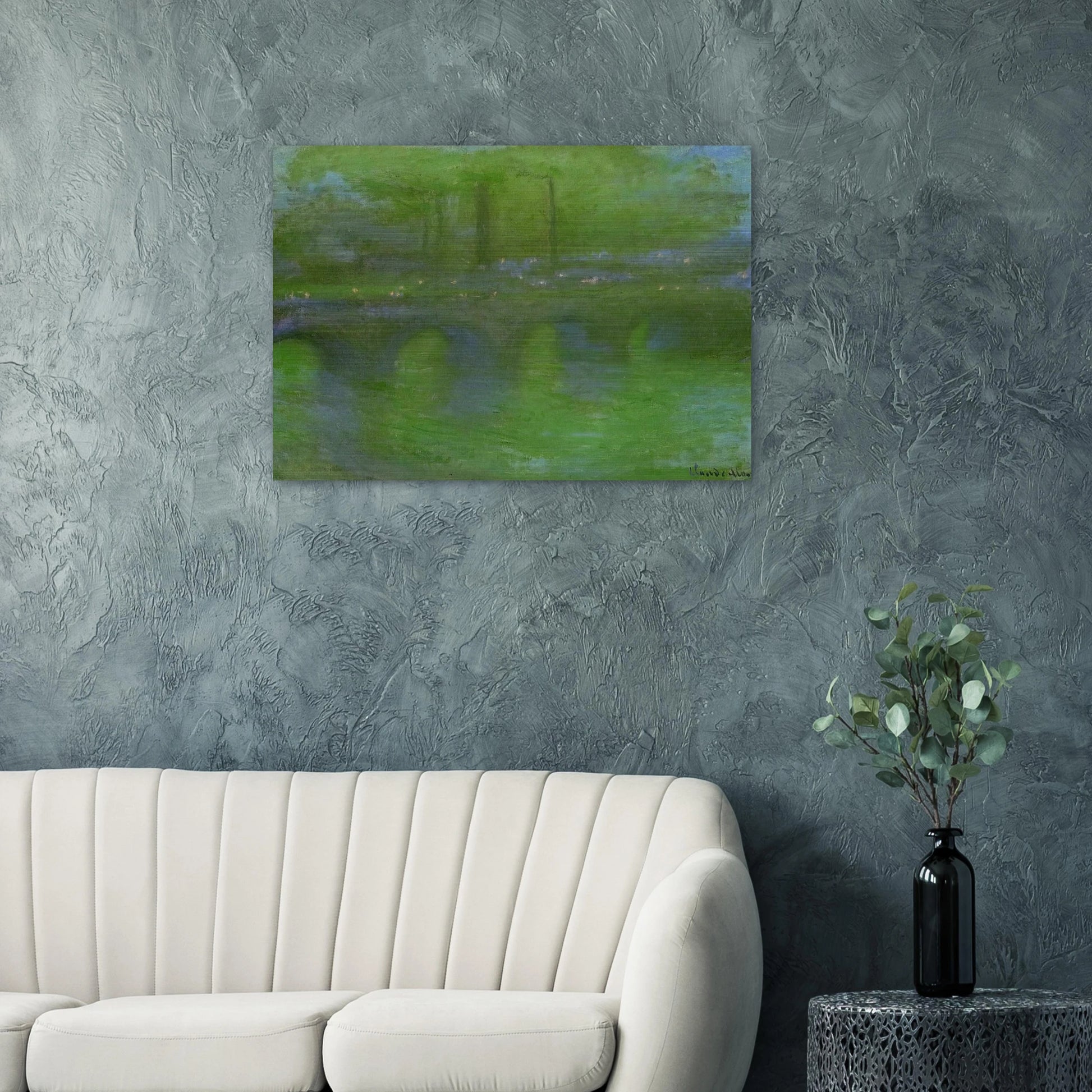 Waterloo Bridge, Dawn - claude monet Brushed Aluminum Print - 70x100 cm / 28x40 inches | claude monet Aluminum Print | claude monet Prints