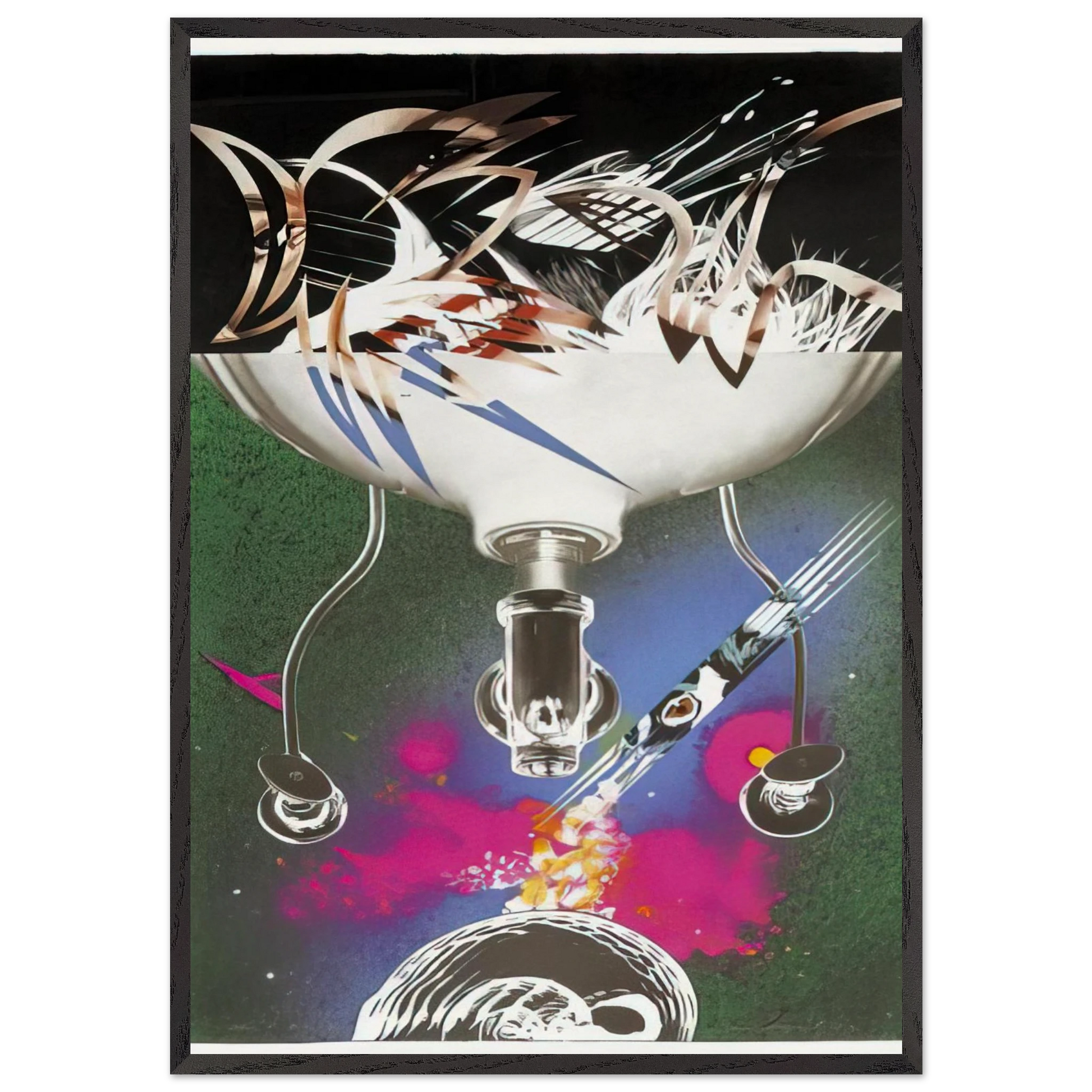 Where the Water Goes - James Rosenquist Framed Art Print – Black Wooden Frame - Default Title - -Framed Art Print