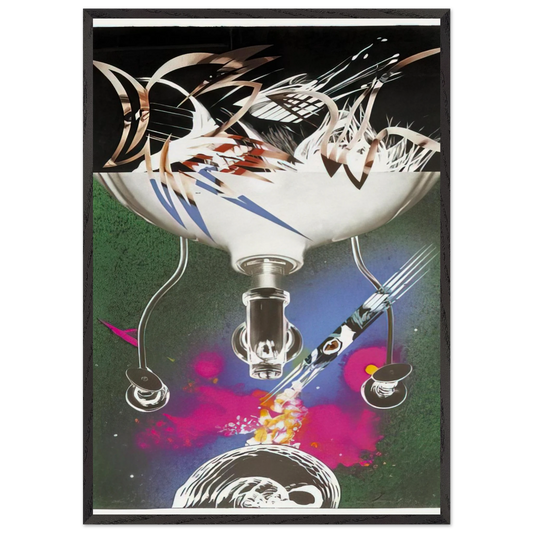 Where the Water Goes - James Rosenquist Framed Art Print – Black Wooden Frame - Default Title - -Framed Art Print