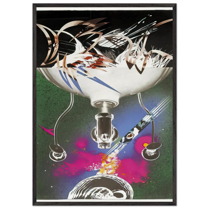 Where the Water Goes - James Rosenquist 70x100 cm / 28x40 inches Framed Art Print – Black Wooden Frame