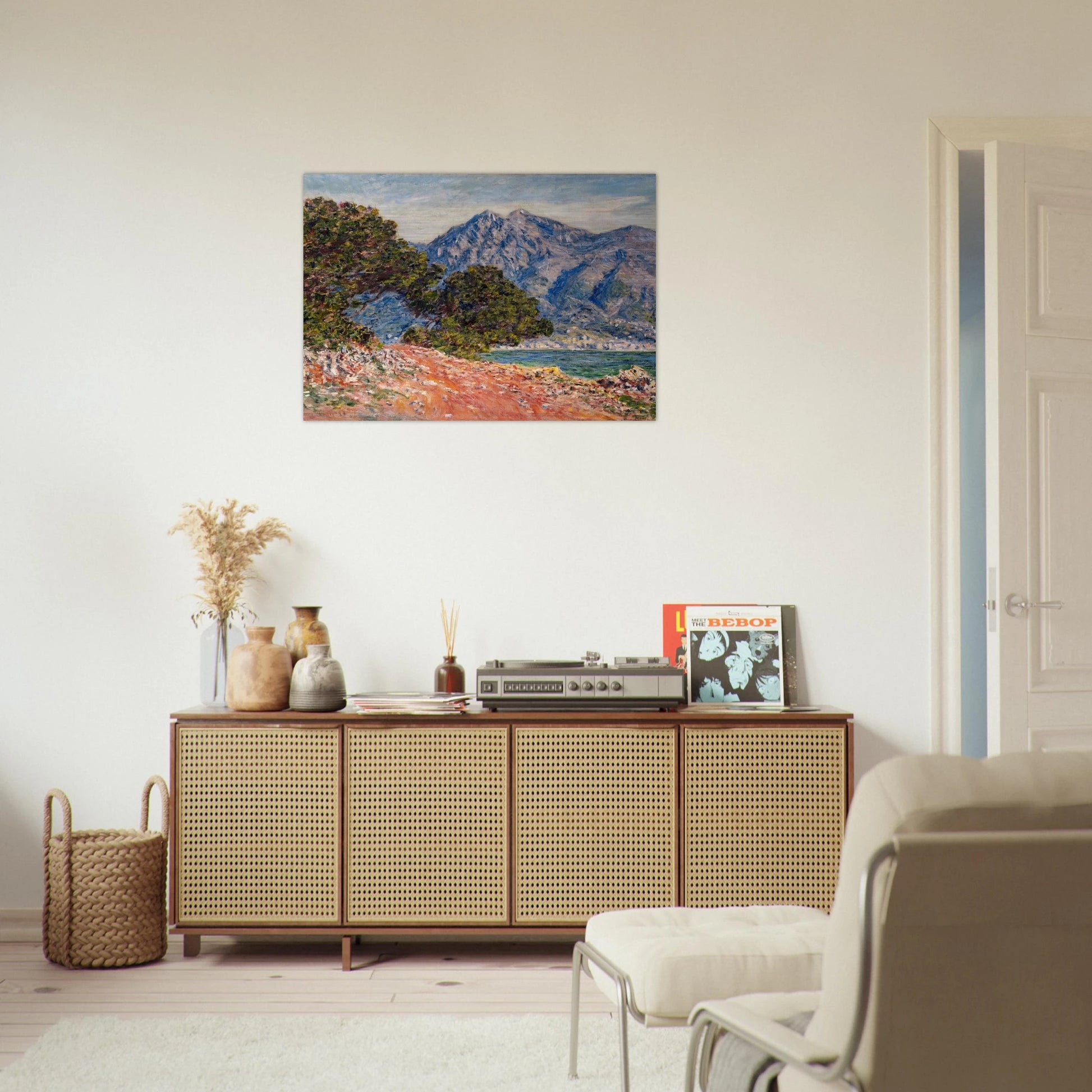 Cap Martin 2 - claude monet Brushed Aluminum Print - 70x100 cm / 28x40 inches | claude monet Aluminum Print | claude monet Prints