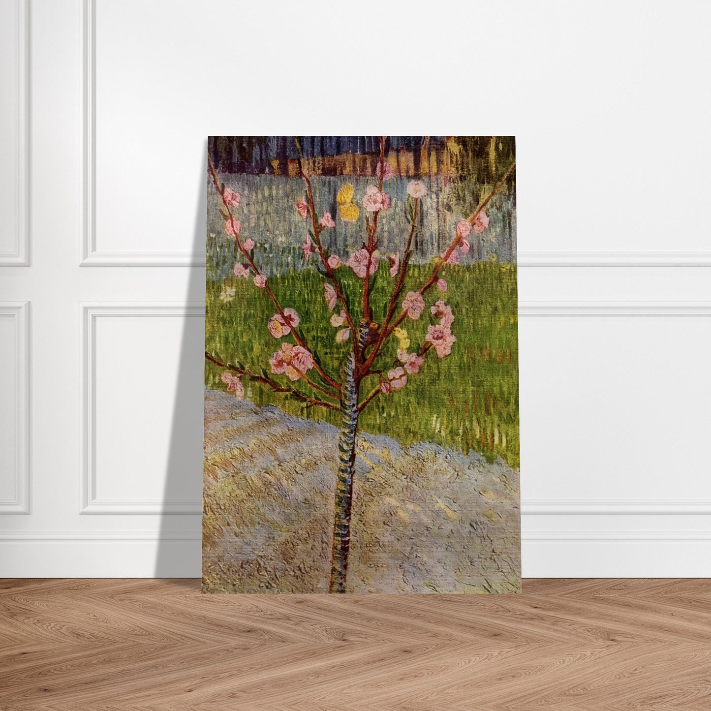 Almond Tree in Blossom - Vincent van Gogh Brushed Aluminum Print - 70x100 cm / 28x40 inches | Vincent van Gogh Aluminum Print | Vincent van Gogh Prints