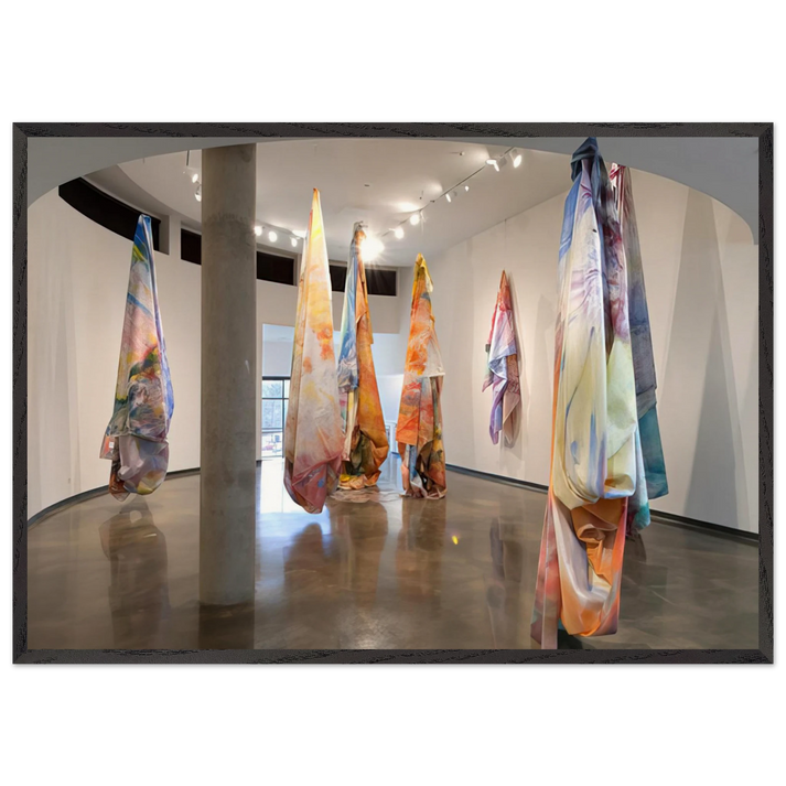 Close to Trees - Sam Gilliam 70x100 cm / 28x40 inches Framed Art Print – Black Wooden Frame