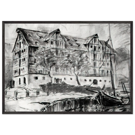 Untitled - 1926 - Konrad Zuse Framed Art Print – Black Wooden Frame - Default Title - -Framed Art Print