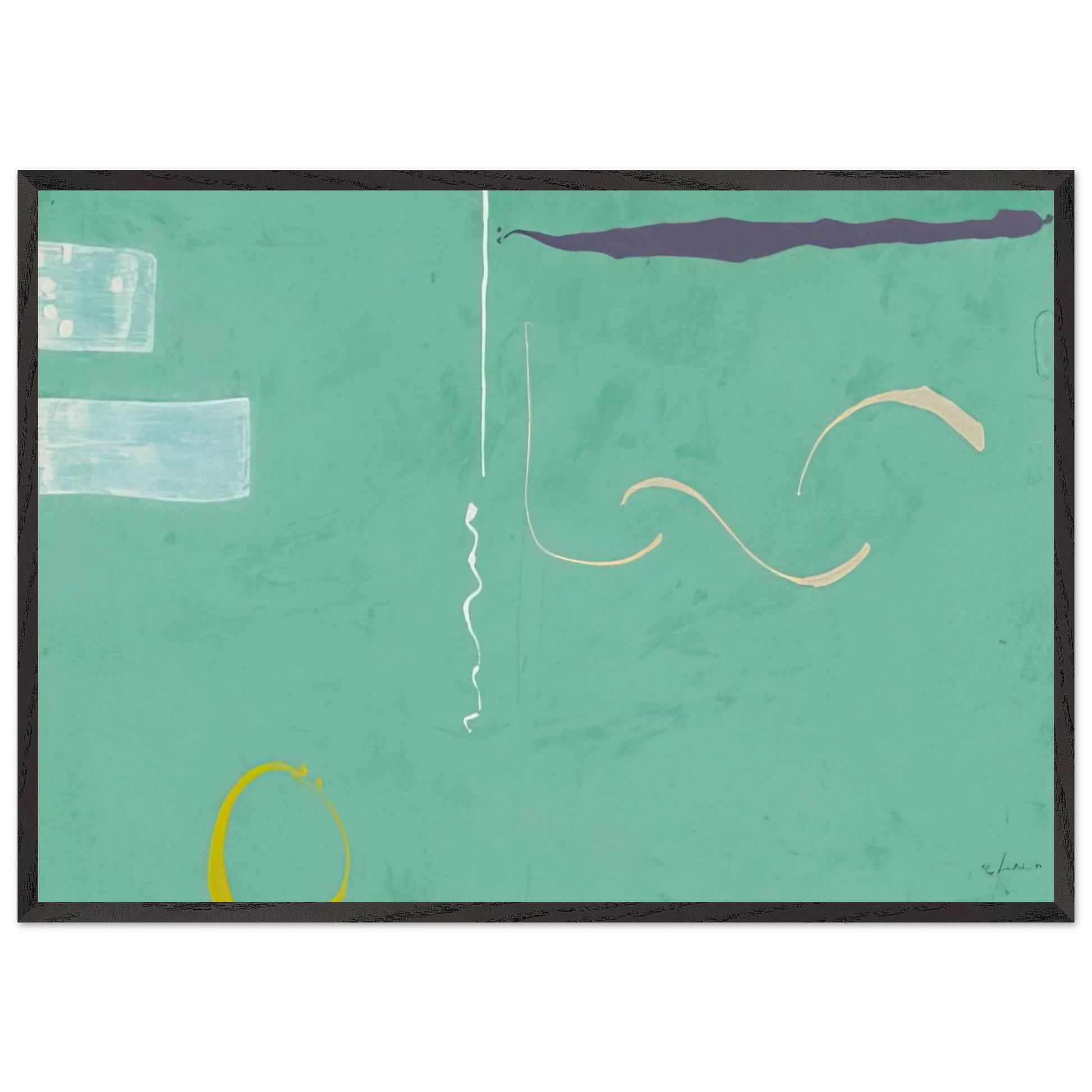 Tahiti - 1989 - Helen Frankenthaler Framed Art Print – Black Wooden Frame - Default Title - -Framed Art Print