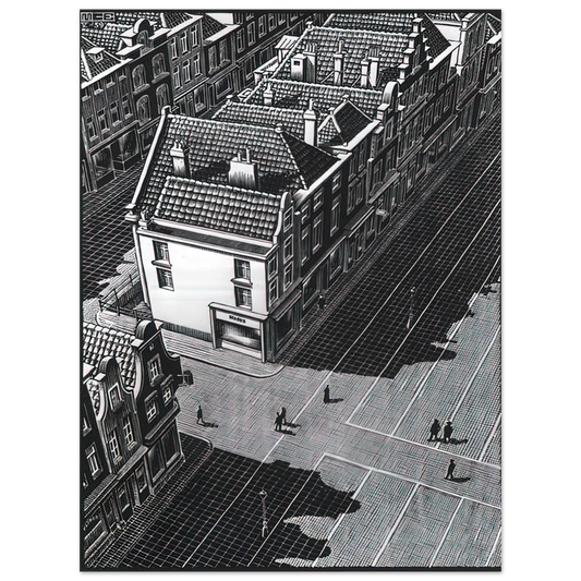 MC Escher - DELFT Wall Art - 21x29.7 cm / 8x12" - Fine Art Poster - -