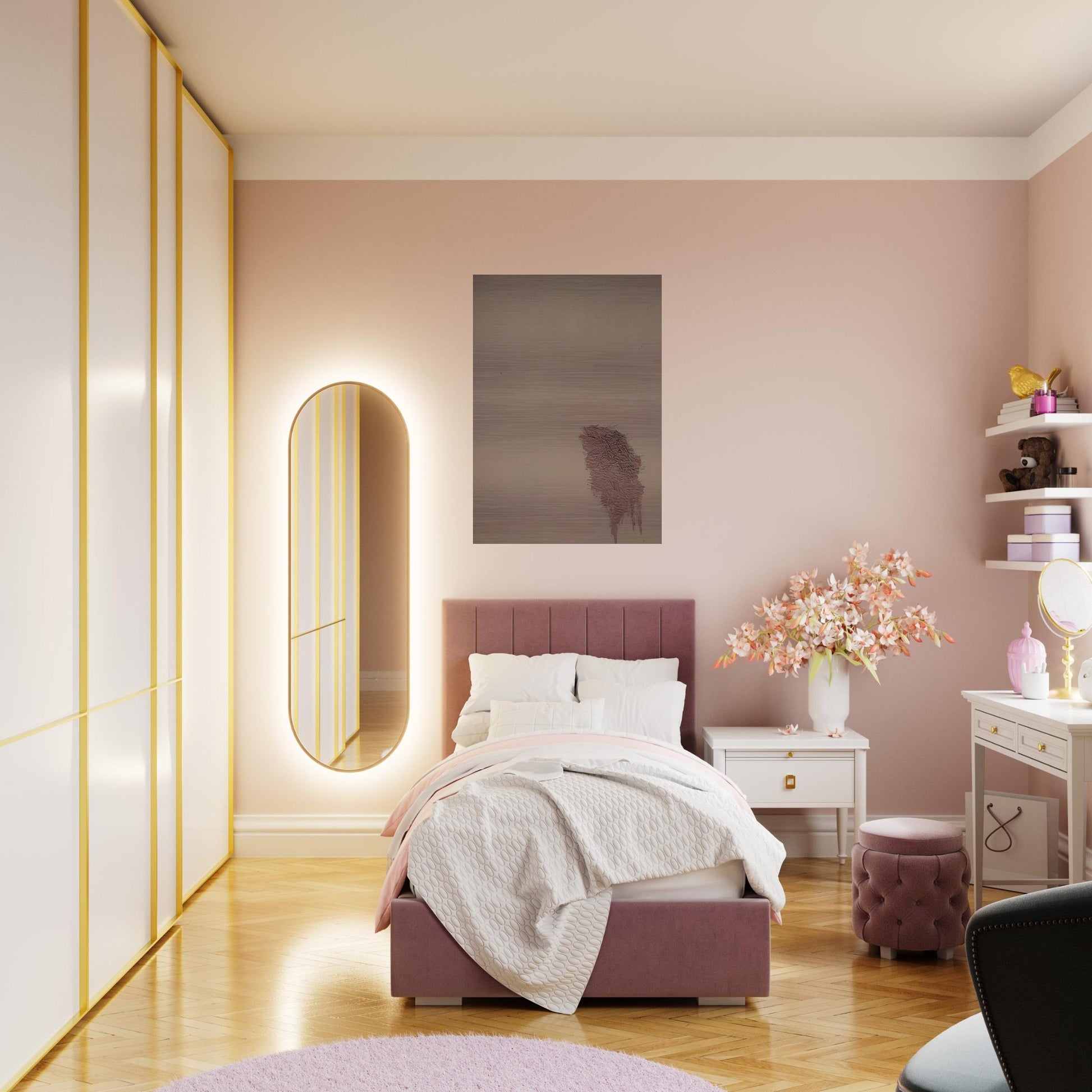 Pink Blend - 1972 - Robert Goodnough Brushed Aluminum Print - 70x100 cm / 28x40 inches | Robert Goodnough Aluminum Print | Robert Goodnough Prints