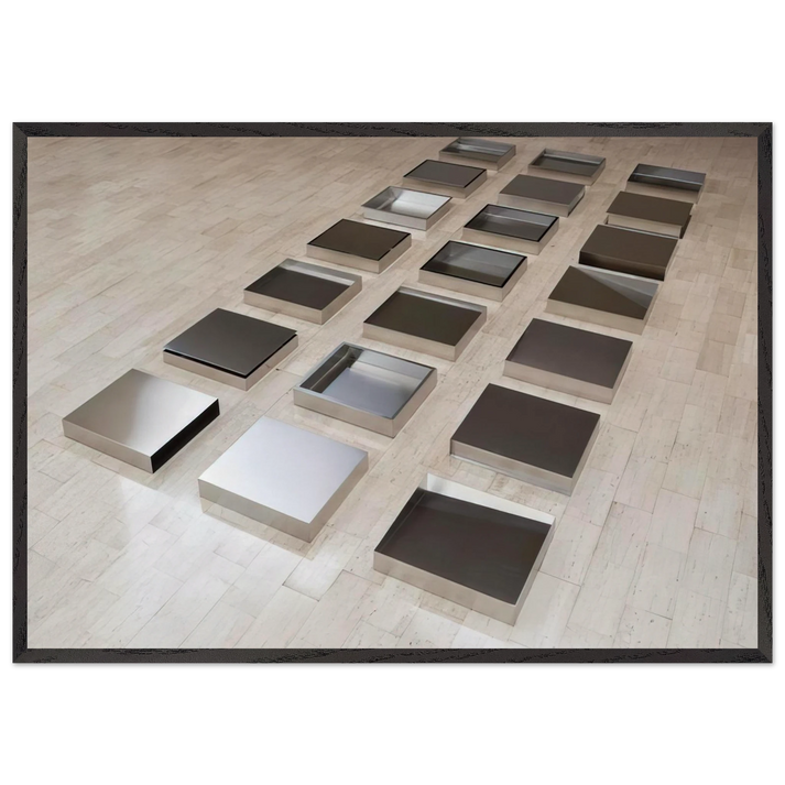 Untitled - 1977 N1 - Donald Judd 70x100 cm / 28x40 inches Framed Art Print – Black Wooden Frame