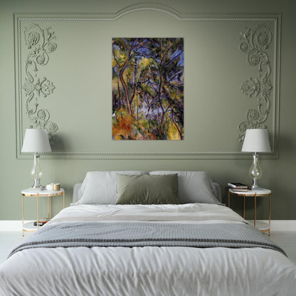 Forest - Paul Cézanne Brushed Aluminum Print - 70x100 cm / 28x40 inches | Paul Cézanne Aluminum Print | Paul Cézanne Prints