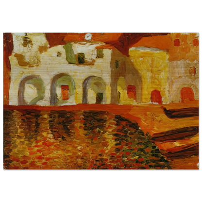 PORTDOGUE 1919 - Salvador Dali Brushed Aluminum Print - 70x100 cm / 28x40 inches | Salvador Dali Aluminum Print | Salvador Dali Prints