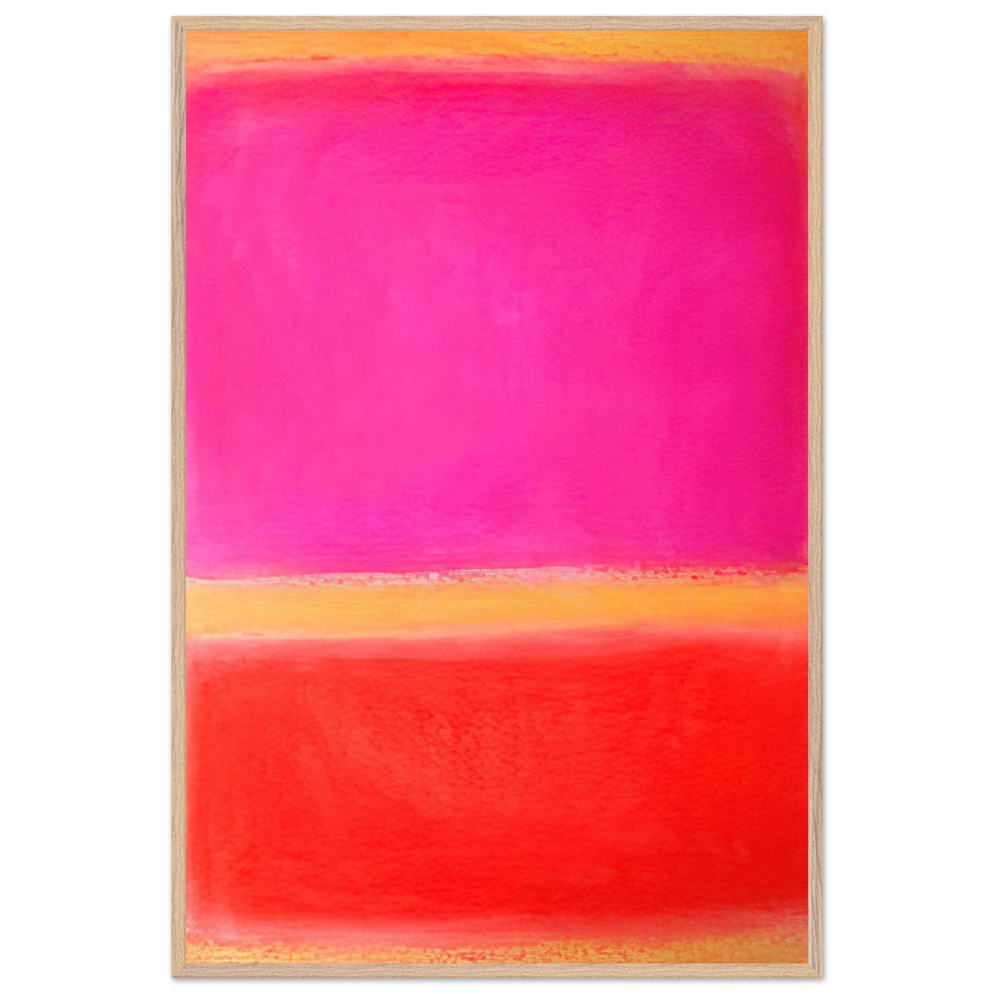 Helen Frankenthaler - Untitled - Color Field Painting Wall art - A3 (29.7 x 42  cm) - Premium Wooden Framed Poster With Fine Art Paper - White frame