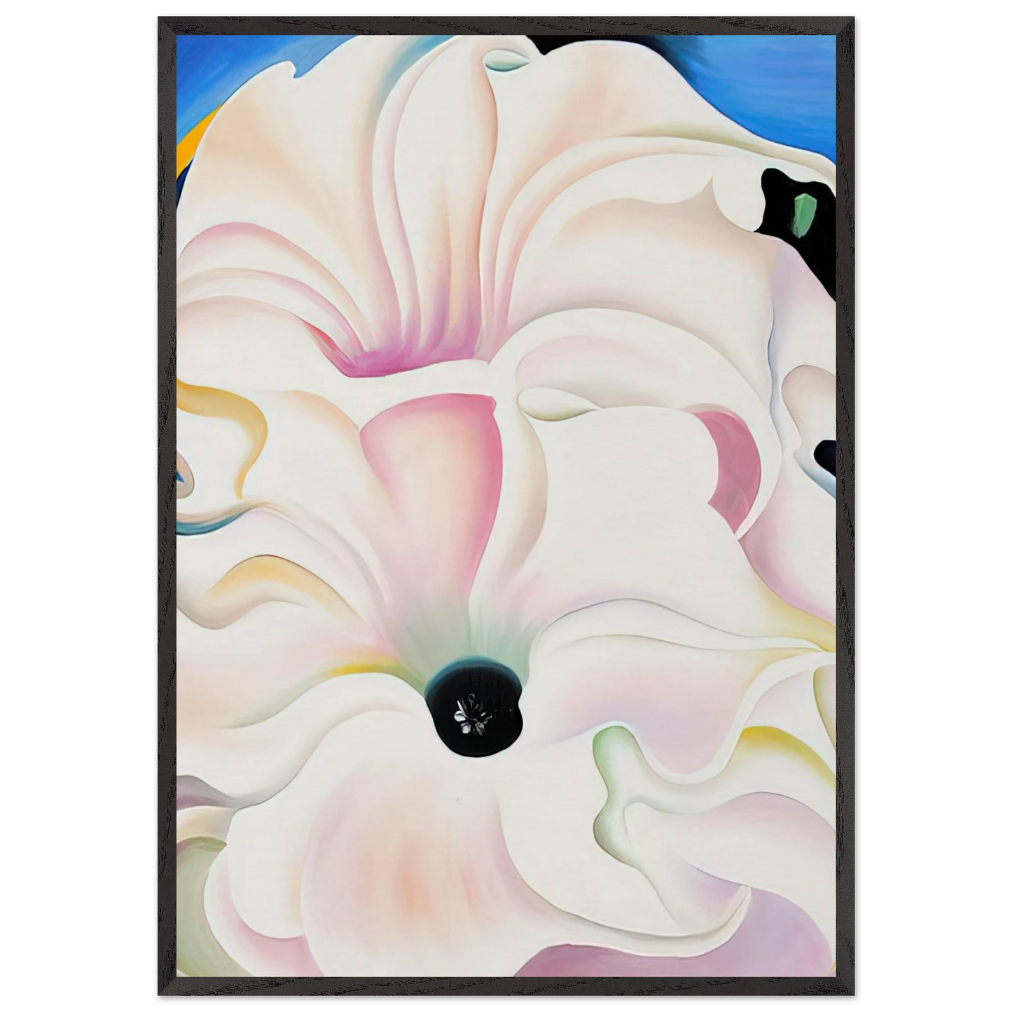Bella Donna - Georgia OKeeffe 70x100 cm / 28x40 inches Framed Art Print – Black Wooden Frame