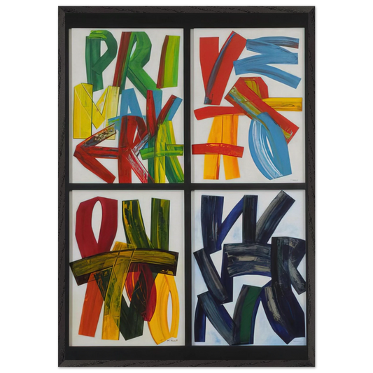 Four Seasons - 1989 - Joao Vieira Framed Art Print – Black Wooden Frame - Default Title - -Framed Art Print