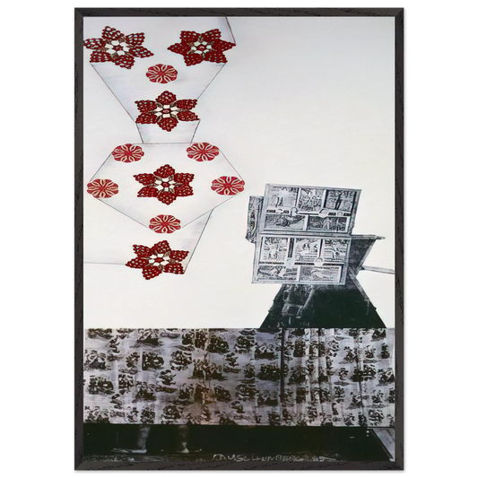 PARK ROCI MEXICO 1985 - Robert Rauschenberg Framed Art Print – Black Wooden Frame - Default Title - -Framed Art Print