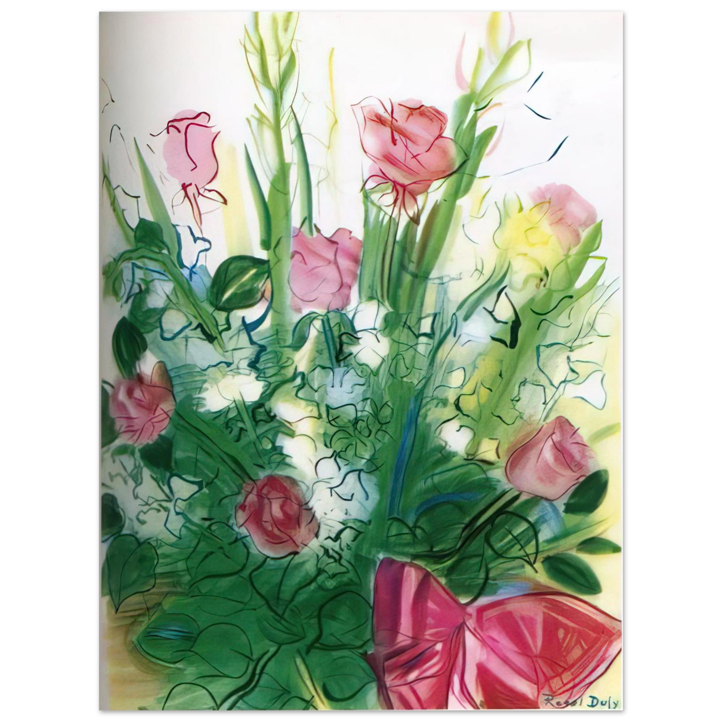 Raoul Dufy - BOUQUET OF ROSES Fine Art Poster - Default Title