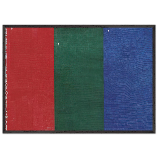 AEB - Alighiero Boetti Framed Art Print – Black Wooden Frame - Default Title - -Framed Art Print