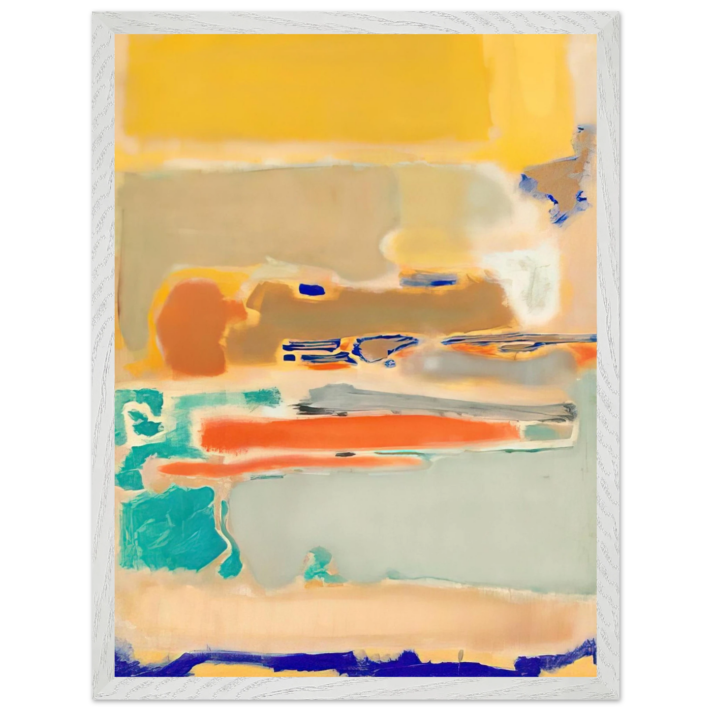 Mark Rothko - Multiform - 1948 Wall Art - 30x40 cm / 12x16 inches - Premium Wooden Framed Poster With Fine Art Paper - Black frame