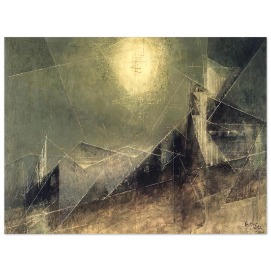 Lyonel Feininger - LUNAR WEB 1951 Fine Art Poster - Default Title