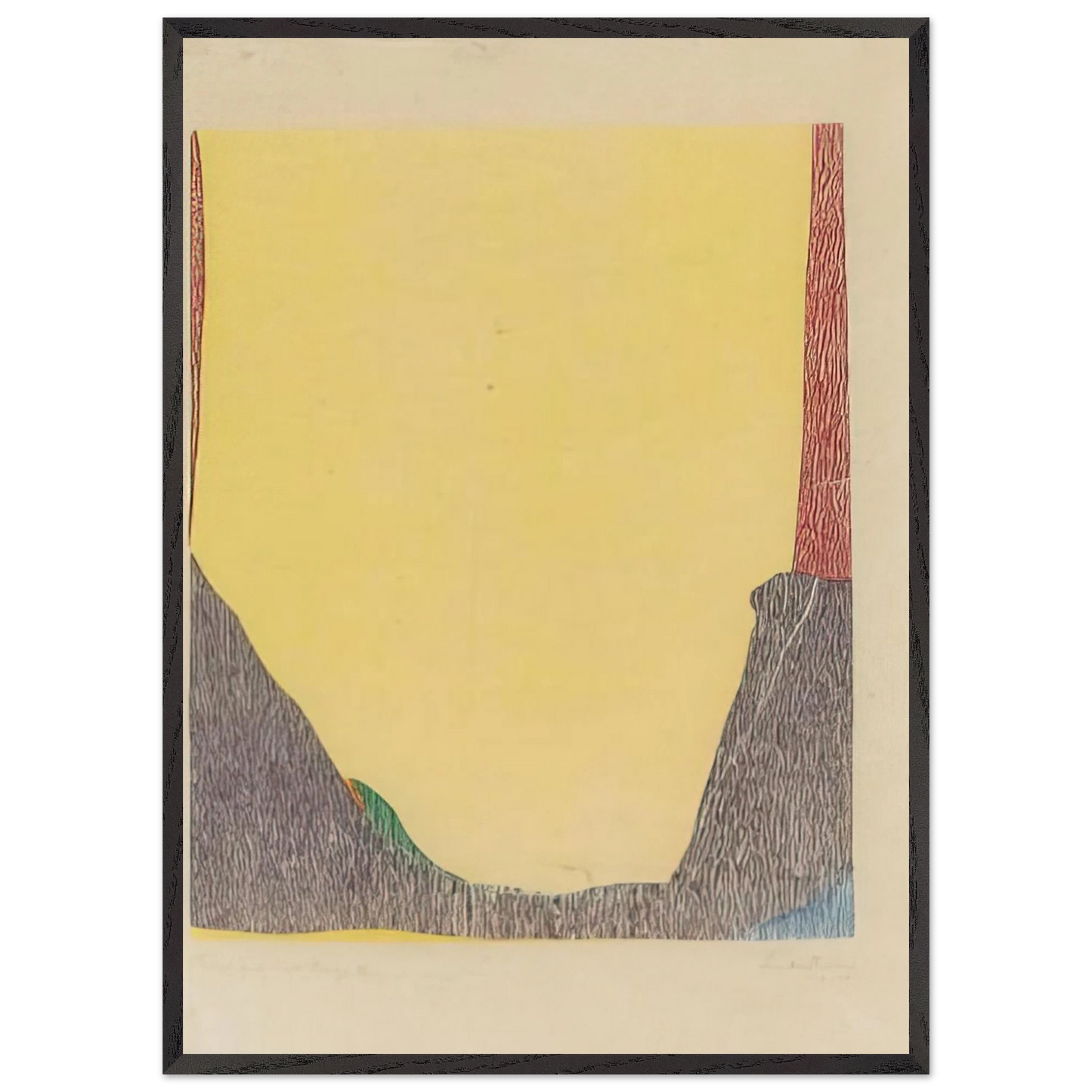 Helen Frankenthaler - East and Beyond - 1973 Wall art - 27x35 cm / 11x14 inches - Fine Art Poster - -