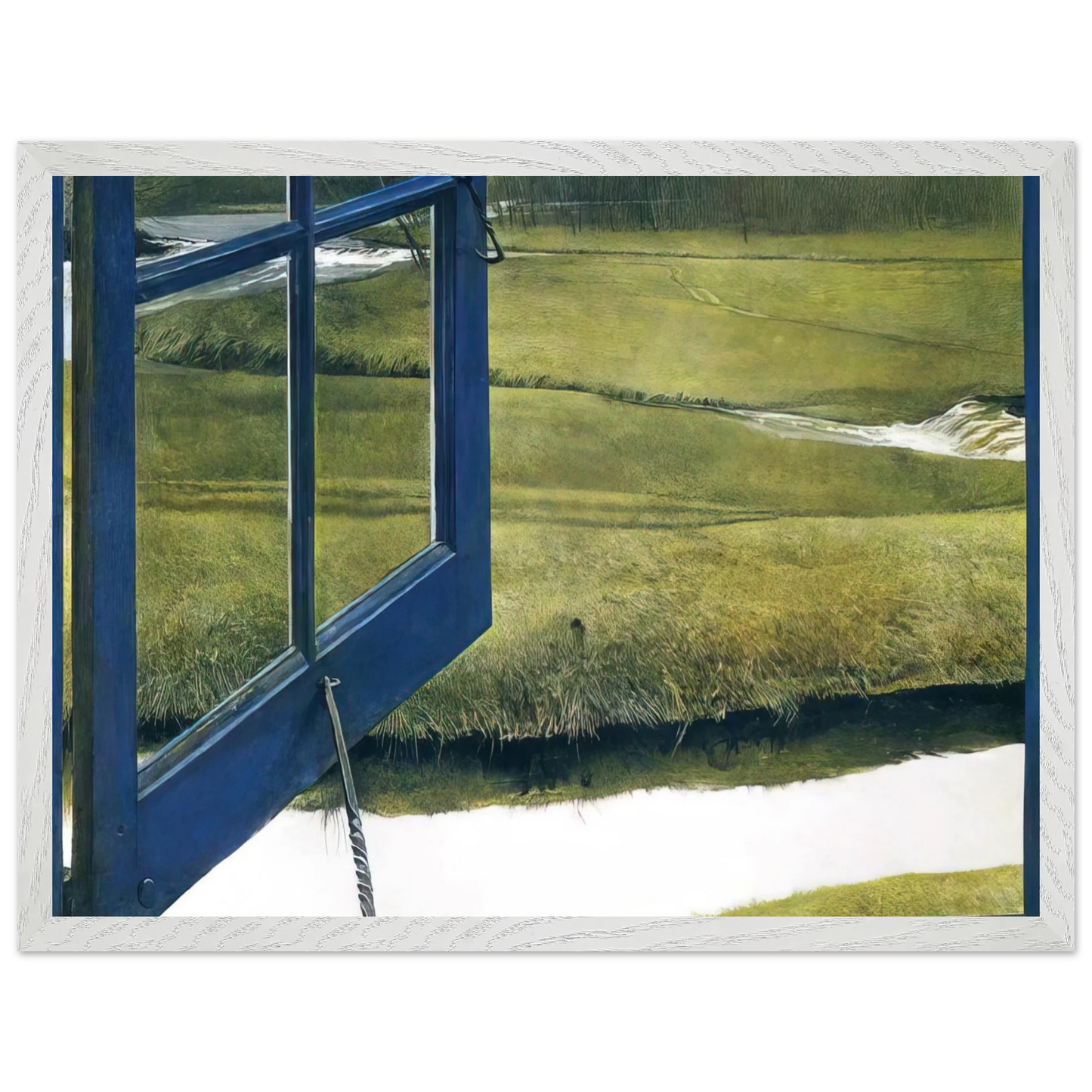 Andrew Wyeth - LOVE IN THE AFTERNOON Wall Art - 30x40 cm / 12x16 inches - Premium Wooden Framed Poster With Fine Art Paper - Wood frame