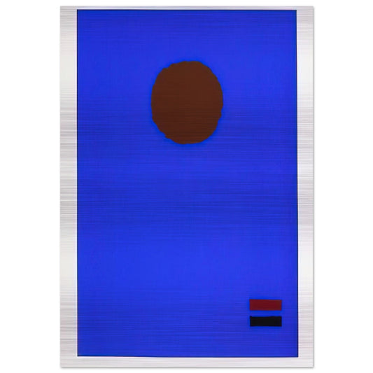 Blue Night - 1970 - Adolph Gottlieb Brushed Aluminum Print - 70x100 cm / 28x40 inches | Adolph Gottlieb Aluminum Print | Adolph Gottlieb Prints