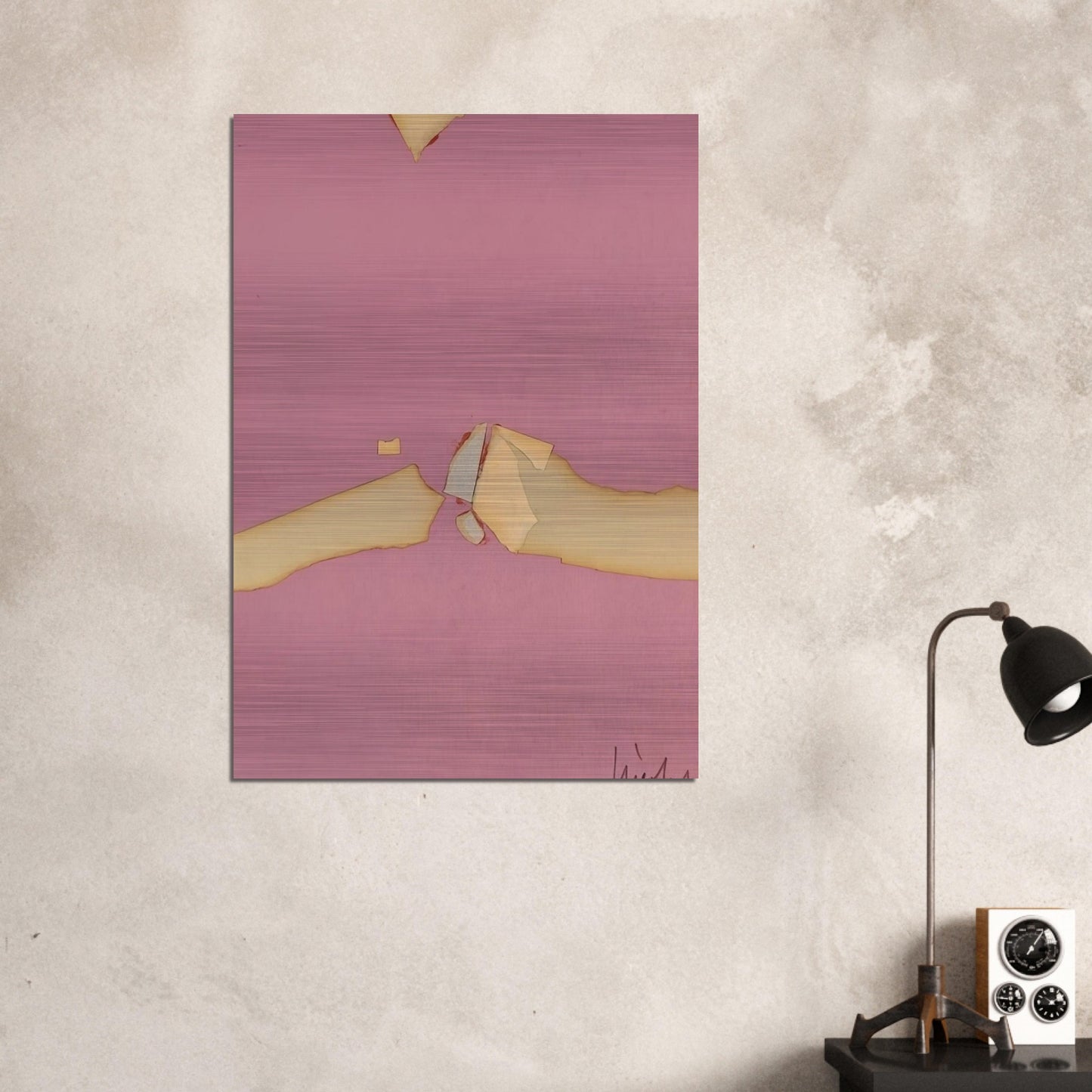 Composition on Red Ground - 1953 - Nicolas de Stael Brushed Aluminum Print - 70x100 cm / 28x40 inches | Nicolas de Stael Aluminum Print | Nicolas de Stael Prints