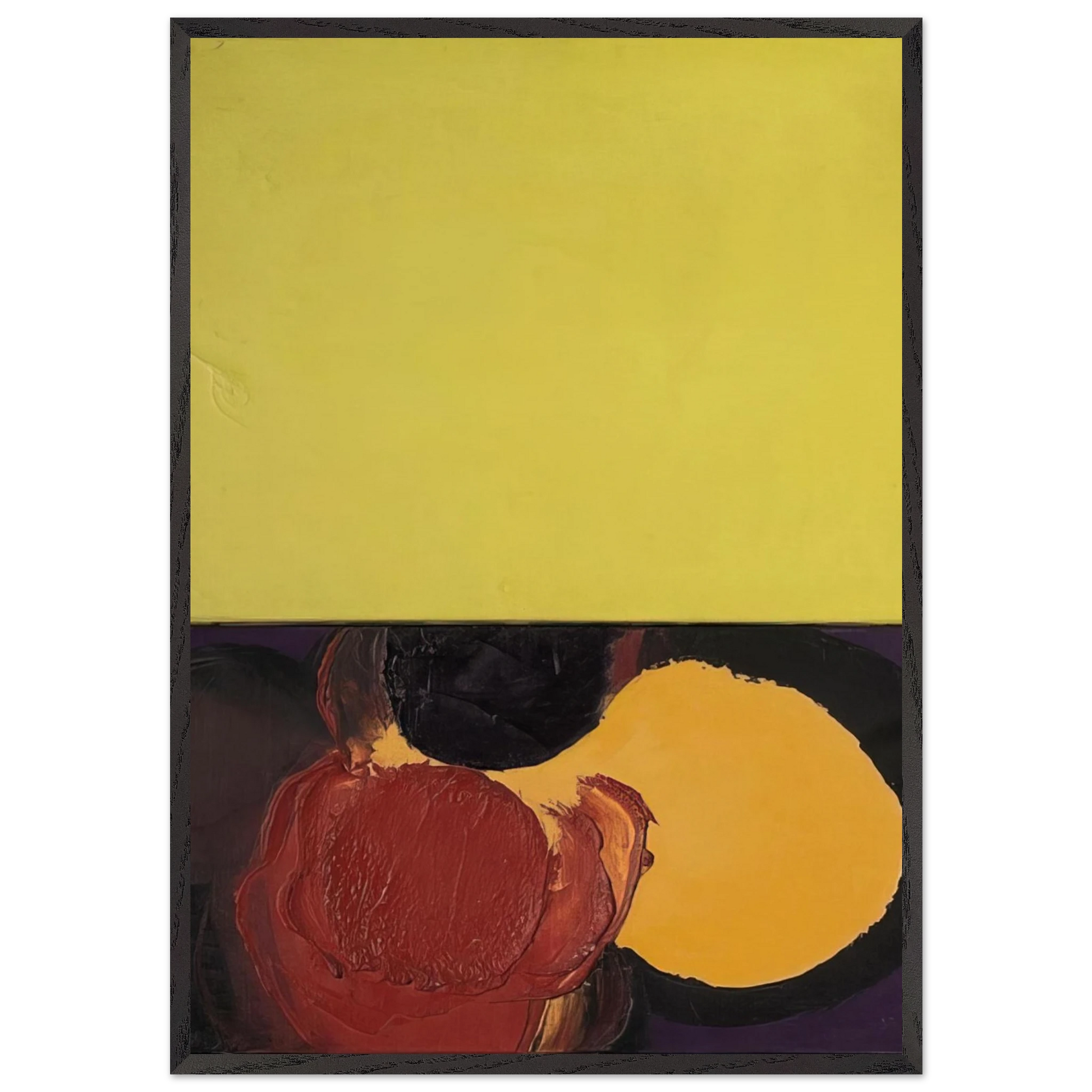 Wall artUNTITLED 1965 N3 - Luis Feito Framed Art Print – Black Wooden Frame - Default Title - -Framed Art Print