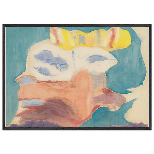 Sea Goddess 1963- - Helen Frankenthaler Framed Art Print – Black Wooden Frame - Default Title - -Framed Art Print