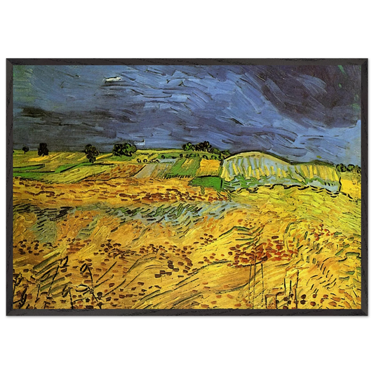 The Fields - Vincent van Gogh Framed Art Print – Black Wooden Frame - Default Title - -Framed Art Print