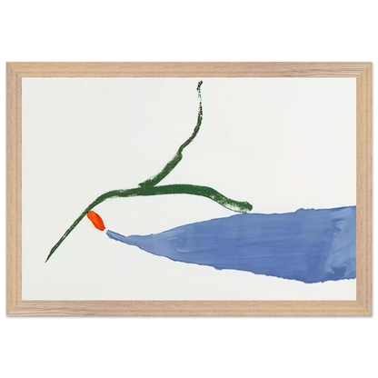 Helen Frankenthaler - A Little Zen - 1970 Wall art - 70x100 cm / 28x40 Inches - Premium Wooden Framed Poster With Fine Art Paper - Black frame