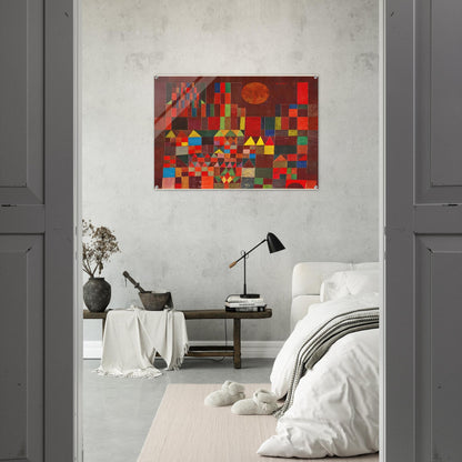 CASTLE AND SUN 1928 - Paul Klee Acrylic Print - 70x100 cm / 28x40″ inches
